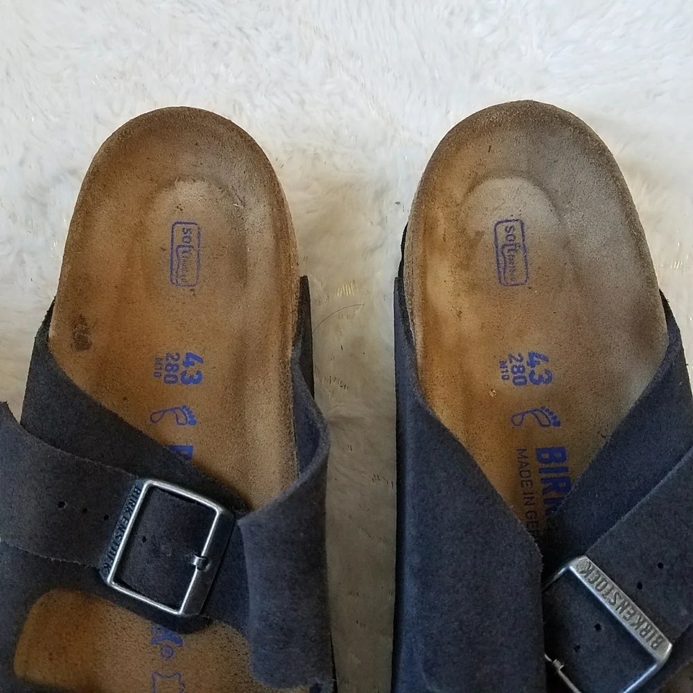 Birkenstock Arizona Soft Footbed Black Suede Sandals